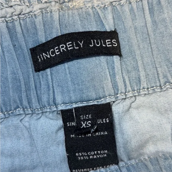 Flowy/Flared Pants Light Blue Women’s Xs - Picture 2 of 3